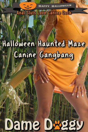 Halloween Haunted Maze Canine Gangbang