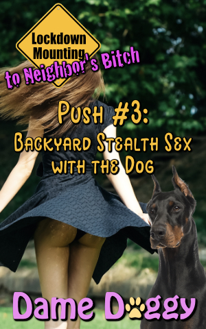 Push #3: Backyard Stealth Sex with the Dog